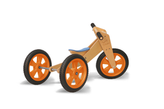 Triciclo que se convierte en bicicleta de aprendizaje - RUEDAS MACIZAS NARANJA en internet