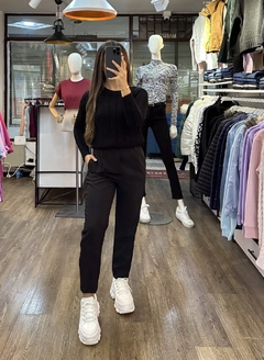 BUSO TEJIDO TRENZADO NEGRO