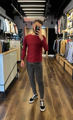 Jean gris oscuro skinny fit