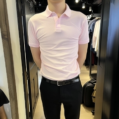 CAMISETA TIPO POLO ROSA SLIM FIT algodón 100 % colombiano