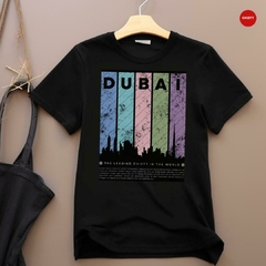CAMISETA NEGRA DUBAI (hecha en algodon colombiano) - comprar online