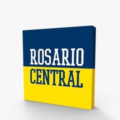 Cuadritos decorativos Rosario Central 15 cm x 15 cm