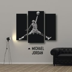 Cuadro Tríptico irregular Michael Jordan