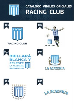 Catálogo de Vinilos de Corte de Racing