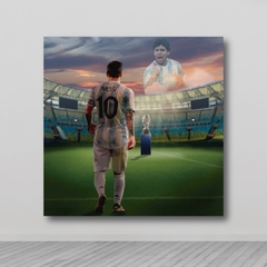 Cuadro Cuadrado "Messi Copa America 2021 #55