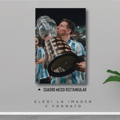Cuadro Rectangular Messi Copa America 2021 #65