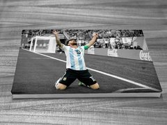 Cuadros Rectangulares Messi D10s Festejo Corner - comprar online