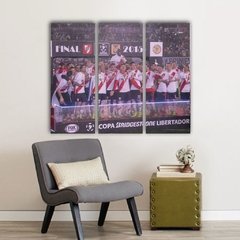 Cuadro Triptico River Plate - Mikiu Design