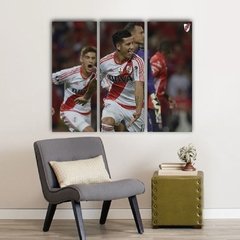 Cuadro Triptico River Plate - tienda online