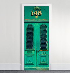 Ploteo de puerta verde