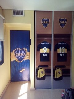Vinilo decorativo de Puertas Boca Juniors - tienda online