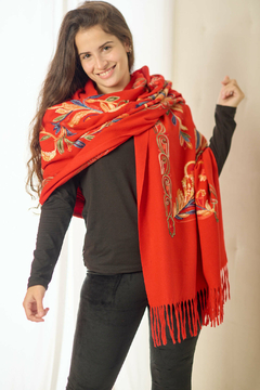 Imagen de PASHMINA BORDADA KAIRA