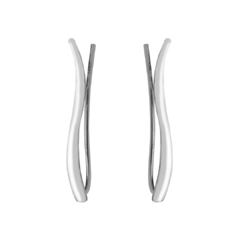 Brinco Ear Cuff Curvo - Prata 925 - comprar online