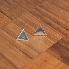 Brinco Triângulo Chapado - Prata 925 - comprar online
