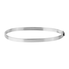 Bracelete Liso Fio Reto 5 mm - Prata 925 - comprar online