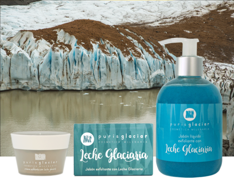 Set Exfoliante con Leche Glaciaria