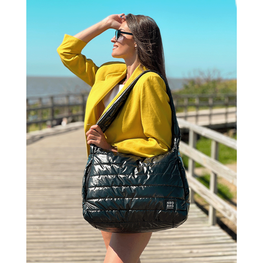 Bolso Shopper Acolchado Resistente al Agua Amplio