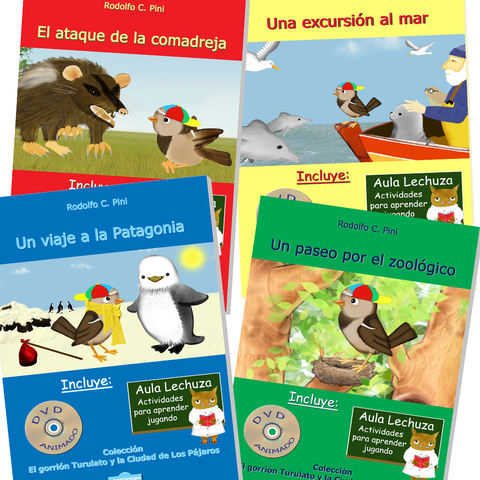 Colección completa "El gorrión Turulato y la Ciudad de Los Pájaros"