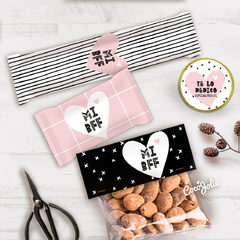 Dia del Amigo. Amigas Minimalista Pink