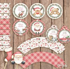 Kit Navidad Vintage. Imprimible Personalizable - comprar online