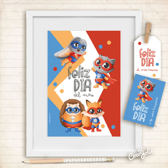 Kit Animalitos Superhéroes Dia del Niño - CocoJolie Kits Imprimibles