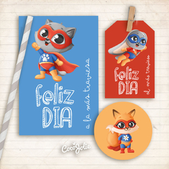 Kit Animalitos Superhéroes Dia del Niño - comprar online