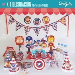 Imprimible Capitán América, Ironman, Civil War: Kit Completo