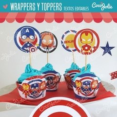 Imprimible Capitán América, Ironman, Civil War: Kit Completo - CocoJolie Kits Imprimibles