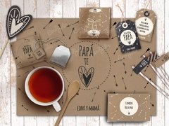 Kit Imprimible Día del Padre Rústico Editable - comprar online