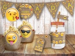 Kit Emoji/Emoticon Rústico. Día del Niño. Imprimibles Personalizables - comprar online