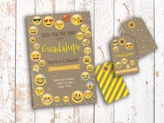 Kit Emoji/Emoticon Rústico. Día del Niño. Imprimibles Personalizables en internet