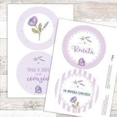 Kit Flores Lilas y Violetas en internet