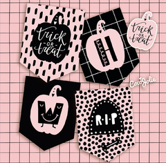 Kit Imprimible Pink Halloween Rosa - comprar online