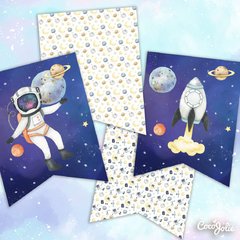 Kit del Espacio_Astronauta. Imprimible personalizable en internet