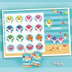 Imagen de Kit Imprimible Baby Shark. Personalizable