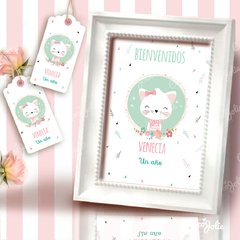 Imagen de Kit Gatita Romántica. Imprimible Personalizable