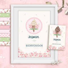 Kit Heladitos color pastel y Flores - tienda online