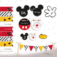 Kit Imprimible Mickey Mouse. Personalizable - CocoJolie Kits Imprimibles
