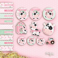 Kit Vaca Lola. Imprimible personalizable - CocoJolie Kits Imprimibles