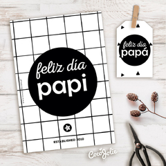 Kit Dia del Padre Minimalista Escandinavo. Imprimible Personalizable