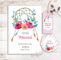 Kit Día de la Madre Boho Chic. Imprimible Personalizable