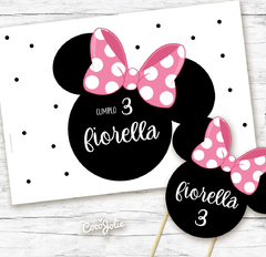 Minnie Mouse Rosada - CocoJolie Kits Imprimibles