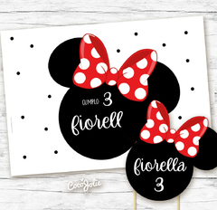 Kit Kit Minnie Mouse Roja - tienda online