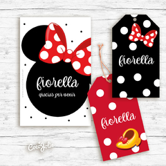 Kit Kit Minnie Mouse Roja - CocoJolie Kits Imprimibles