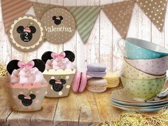 Kit Minnie Retro Vintage. Imprimibles personalizables en internet