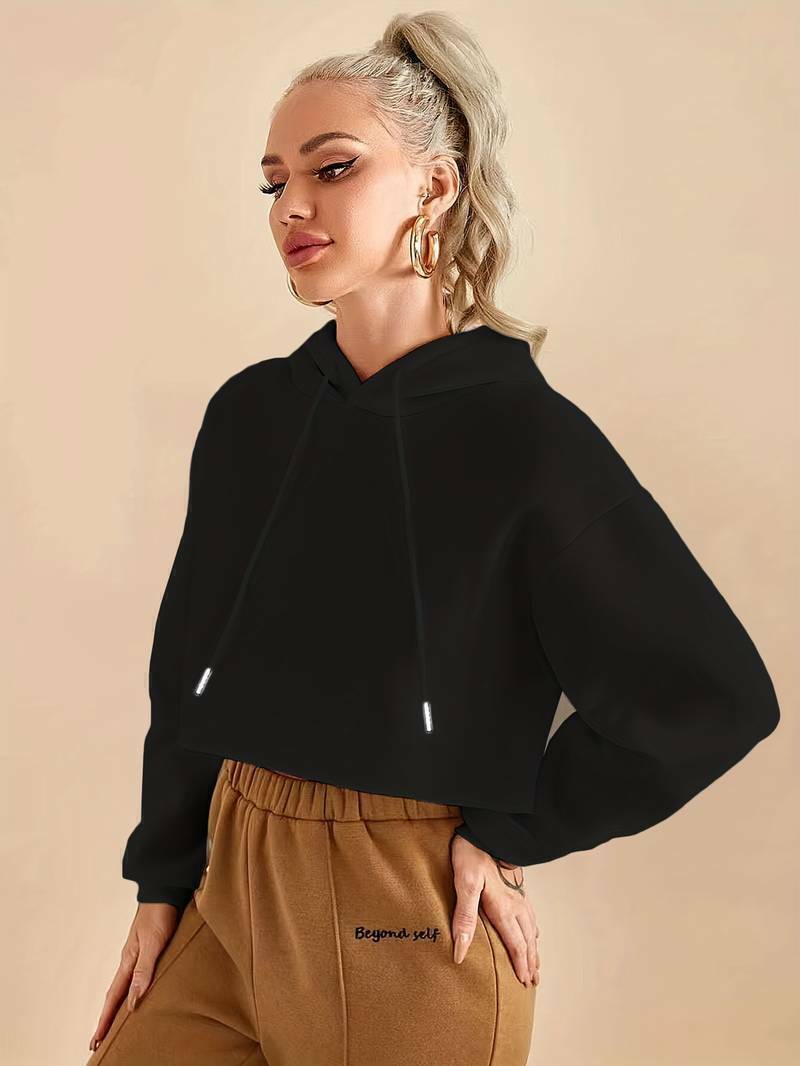 Buzo crop top con capucha sale