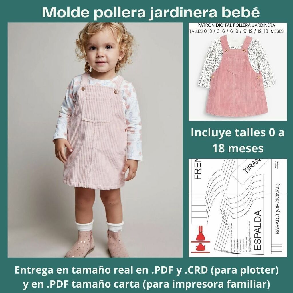Patron de jumper para bebe nina