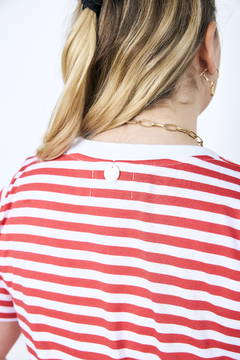 Remera FRESIA rayada roja y blanco Muchamuchacha