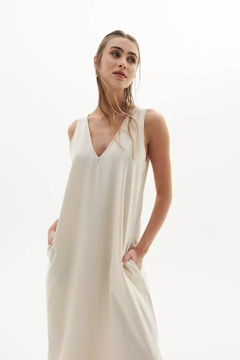 Vestido CLARA CRUDO - 100% lino en internet