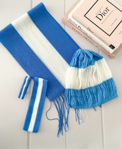 KIT GORRO - BUFANDA - VINCHA - MUÑEQUERA